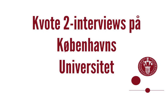 Min besvarelse + tidligere interviewspørgsmål